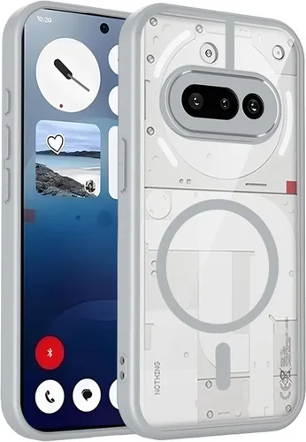 Vista 437 de Funda magnética transparente compatible con Xiaomi 17T, color negro 2 en 1 PC + TPU cubierta de teléfono a prueba de golpes, carcasa protectora