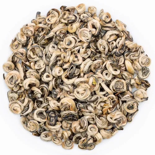 Vista 9 de Oriarm Bi Tan Piao Xue - Té verde jazmín hojas sueltas – Hojas de té verde chino con flores de jazmín – Yuqian 3er grado – 3.53 onzas (3.53 onzas)