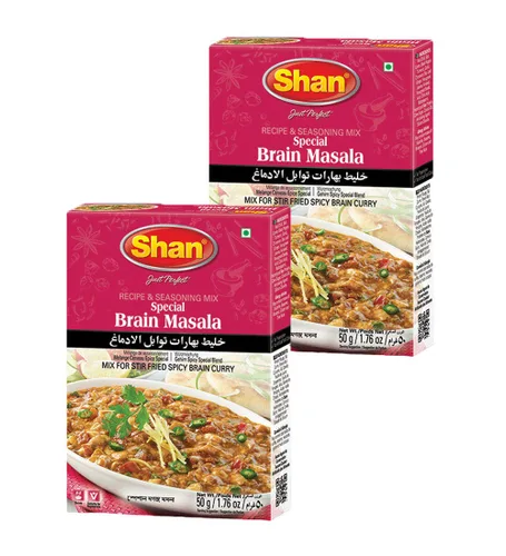 Vista 300 de Shan Chicken 65 - Mezcla de recetas y condimentos de 2.1 oz (60 g) - Polvo de especias para pollo frito picante agridulce - Adecuado