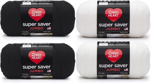 Vista 19 de Red Heart Super Saver Jumbo Ovillo de lana, Amatista