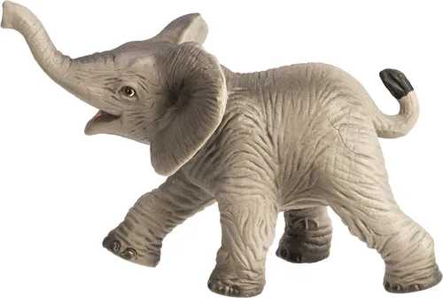 Vista 6 de Safari Ltd. Figura de bebé de elefante africano, figura realista de modelo de 3.5 pulgadas, juguete educativo para niños a partir de 3 años