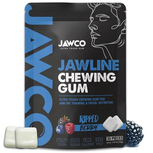 Vista 25 de JAWCKO Chicle Ultra-Resistente para Mandíbula Obtén una Mandíbula Más Fuerte y Cuadrada Chicle Duro de Entrenamiento para Mandíbula Fuerza 15X