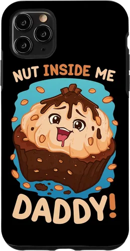 Vista 12 de Funda divertida para iPhone 13 Pro con diseño de tuerca de juego sucio Inside Me Daddy para mujer