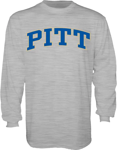 Vista 32 de Blue 84 NCAA playera de manga larga con nombre de equipo arqueado color brezo oscuro para hombre