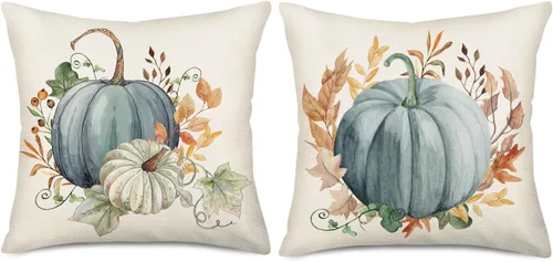 Vista 6 de Fundas de almohada decorativas para árbol de Navidad en blanco y negro de 16 x 16 pulgadas, juego de 2 fundas de almohada con diseño de árboles