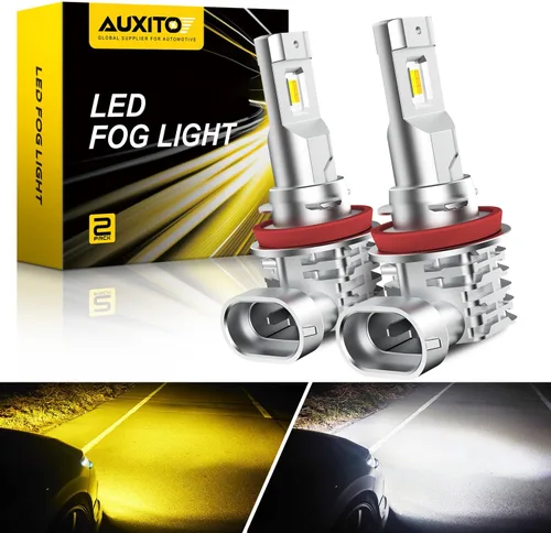 Vista 9 de AUXITO Bombilla LED antiniebla H11 H8 sin ventilador, 40 W 6000 lm de alto brillo, 6500 K blanco frío, chips LED CSP, bombillas antiniebla H16 H11