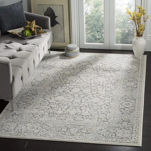 Vista 20 de SAFAVIEH Reflection Collection - Alfombra decorativa, 2 pies 3 pulgadas x 3 pies, color beige y crema, no desprende pelusa y es fácil de limpiar