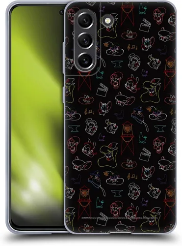 Vista 9 de Head Case Designs Officially Licensed Animaniacs Dot Graphics Gel Case [Military Grade Protection] Compatible with Samsung Galaxy S21 FE 5G and