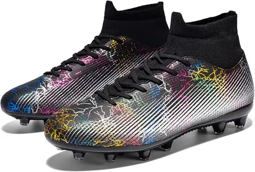 Vista 3 de TSSTL Tacos de fútbol para hombre, ligeros, de alto rendimiento, para interiores y exteriores, para césped profesional, para entrenamiento de picos