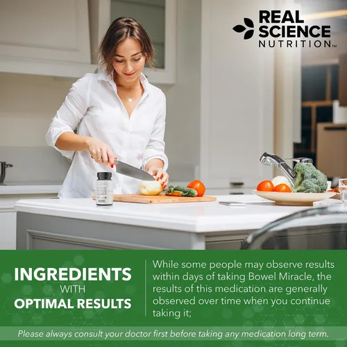 Vista 6 de Real Science Bowel Miracle - Suplemento de apoyo intestinal para comodidad digestiva y bienestar intestinal, con Vinitrox, GABA y vitaminas