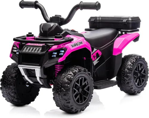 Vista 8 de Kidzone ATV Quad de 6 V para niños pequeños de 18 a 36 meses, color azul