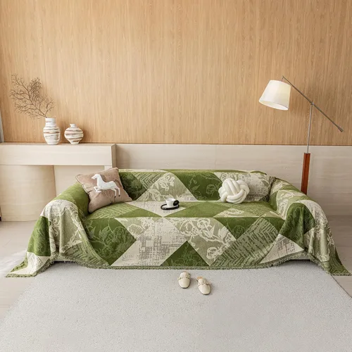 Vista 29 de STACYPIK Jacqurad - Fundas de sofá reversibles y duraderas para mascotas, fundas de sofá geométricas con orejas de trigo, protector de muebles gris