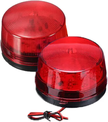 Vista 11 de RUNAAJA - 2 luces LED estroboscópicas azules de 12 V, alarma de emergencia, luz intermitente, lámpara de señal, alarma de seguridad para coche