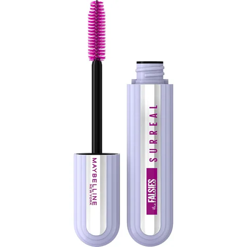Vista 6 de Máscara de pestañas lavable The Falsies Surreal Extensions de Maybelline, máscara de volumen y alargamiento, maquillaje, negro más negro, 1 unidad