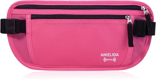 Vista 17 de Cinturón de dinero para pasaporte para mujeres y hombres - Cartera de viaje Negro