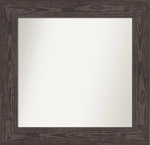 Vista 510 de Amanti Art Espejo personalizado, espejo de baño negro puente, espejo de pared o espejo de tocador de baño sobre el fregadero (26 x 26 pulgadas)