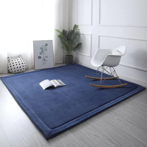 Vista 5 de Tapete suave de tatami, tapete antideslizante de espuma viscoelástica, tapete de juego grande para niños, tapete antideslizante para la sala