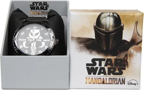 Vista 2 de Accutime Watch Star Wars The Mandalorian This is The Way Reloj con banda de goma, (no especificado), Moderno