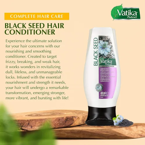 Vista 3 de Acondicionador de semillas negras Dabur Vatika Naturals