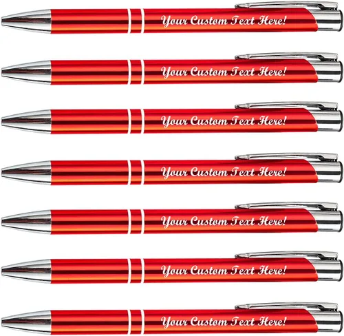 Vista 11 de Bolígrafo personalizado de tinta negra para eventos, ferias comerciales, paquete de 50 Verde