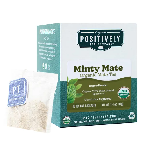 Vista 104 de Bolsas de hojas sueltas para té. Orgánicas por USDA. Positively Tea LLC.