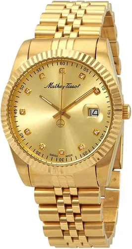 Vista 2 de Mathey-Tissot Rolly II Reloj de cristal para hombre H710PDI, Oro