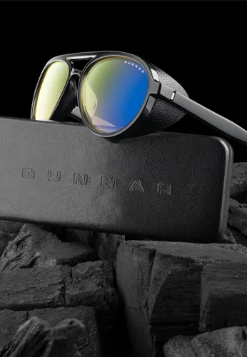 Vista 4 de GUNNAR - Gafas Tallac Premium para juegos y computadora - Bloquean el 65% de la luz azul - Tinte ámbar, ónix, Onyx