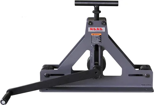 Vista 9 de Dobladora manual de rollo de anillo, 5/32" x 1-3/8" (0.157x1.378 in) Capacidad de acero suave, máquina de laminación de acero portátil, diámetro
