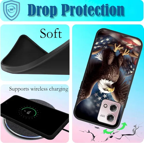 Vista 4 de Funda para Motorola Moto G Stylus 4G 2023, delgada y ligera, de silicona de TPU suave, color negro, ultrafina, para Motorola Moto G Stylus 4G 2023