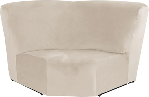 Vista 12 de cjc Fundas de terciopelo para sofá modular, funda reversible en forma de L, protector de sofá reclinable para sala de estar