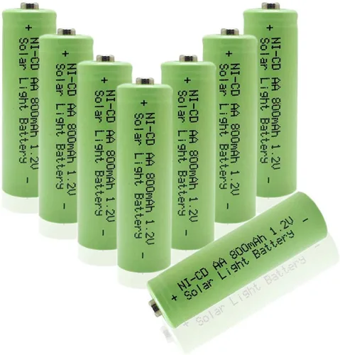Vista 2 de XUNTU Ni-CD AA 1.2V 800mAh batería recargable Combo con AA Ni-CD 1.2V 600mAh baterías para luces solares