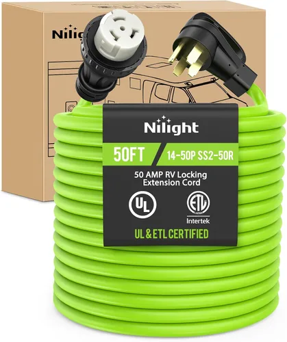 Vista 67 de Nilight Cable de Extensión para Secadora EV de 15 Pies 3 Clavijas 30 Amperios NEMA 10-30P 10-30R Cable de Extensiones Antiguas Servicio Pesado