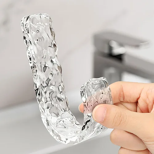 Vista 5 de Ganchos de pared adhesivos acrílicos para colgar toallas, sombreros, llaves, abrigos, ganchos para puerta delantera, escritorio, baño, cocina, sala