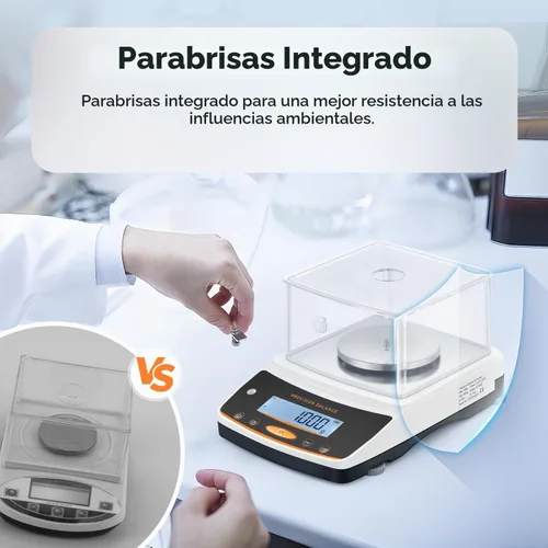 Vista 6 de Bonvoisin Balanza Analítica de Laboratorio 500g x 0.001g Balanza Digital de Precisión.001 Gramo de Exactitud Escala Científica de Miligramos