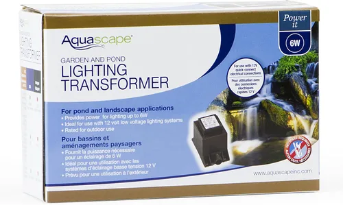 Vista 4 de Aquascape Transformador de luz LED de 6 vatios para función de agua de estanque y jardín 98375