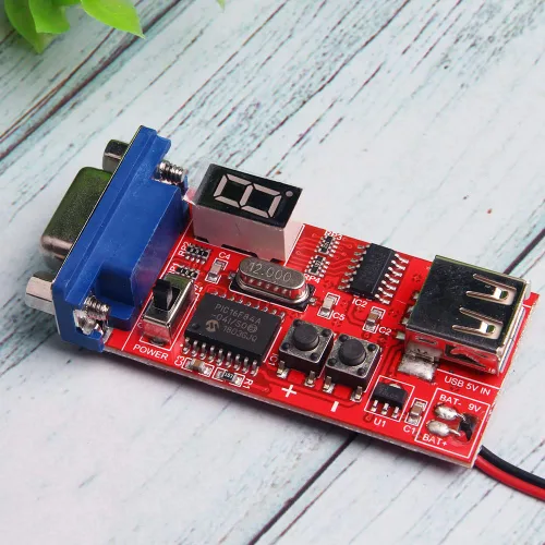 Vista 5 de Comimark 2 unids VGA generador de señal LCD pantalla probador 7V-12V entrada de energía