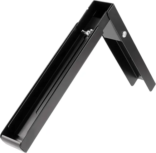 Vista 8 de 4 piezas 2 pares universales de soporte de pared para microondas, soporte plegable para horno de cocina, soportes ajustables para microondas