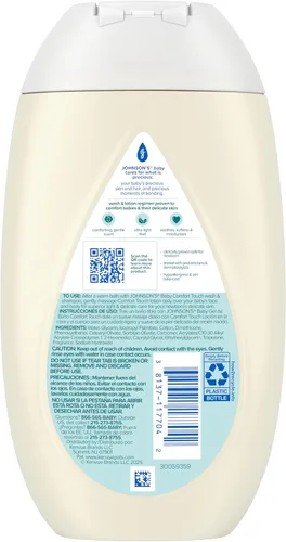 Vista 8 de Johnson's Baby Comfort Touch - Loción facial y corporal para bebé recién nacido, loción hidratante sedosa, esencial para bebés, hipoalergénica, sin