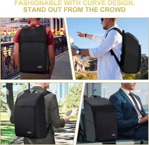 Vista 5 de TEAVAS Bolsa grande para camarero mochila portátil de 16 pulgadas mochila de viaje para laptop kit de barman portátil bolsa de viaje para barman
