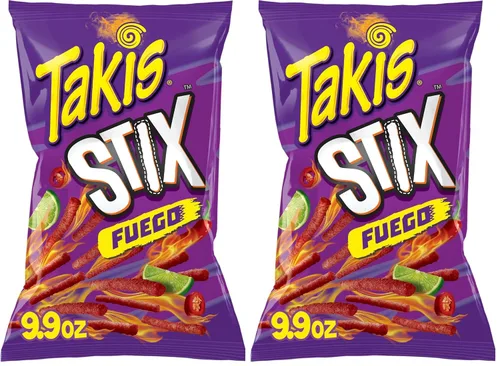 Vista 9 de Takis Fuego Stix - Palitos de maíz para aperitivos, bolsa de 9.9 onzas