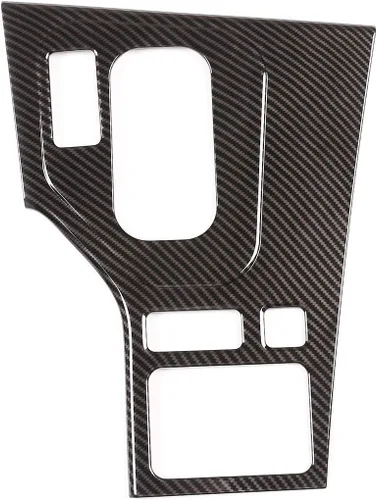 Vista 2 de Cubierta del panel de engranajes de la consola central del coche ABS para BMW Serie 5 E39 1998-2001 Accesorios de automóvil (fibra de carbono)