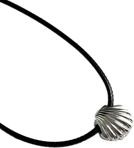 Vista 2 de XROLAND Necklace Fashion Metal Shells Pendant Necklace Earrings Simple Y2K Choker Earrings Sweet Cool Clavicle Chain Necklace Jewelry