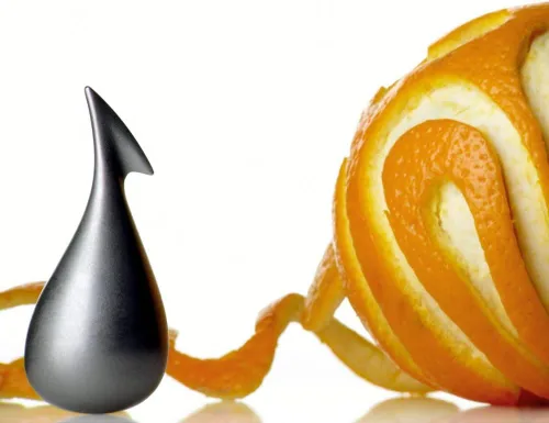 Vista 6 de Alessi Apostrophe GCH02 - Accesorio pelador de naranja, acero inoxidable, mate