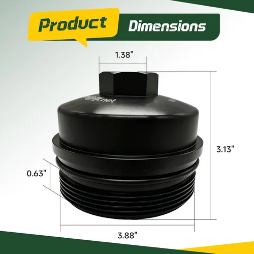 Vista 3 de iFJF 3C3Z-9G270-BA Tapa de Filtro de Bomba de Levantadores de Repuesto para F250 F350 F450 F550 Super Duty Powerstroke 6.0L 2003-2007 6.4L 2008-2010