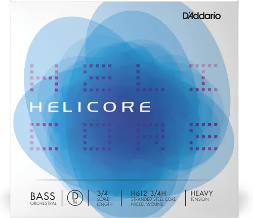 Vista 14 de D'Addario Helicore Orchestral Bass Single A String, escala 3/4, tensión media