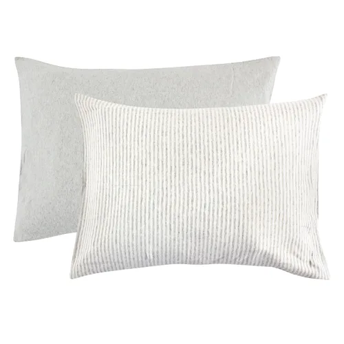 Vista 7 de Touched by Nature Unisex Baby and Toddler Organic Cotton Toddler Pillowcase, Heather Gray, One Size (Pack of 2)