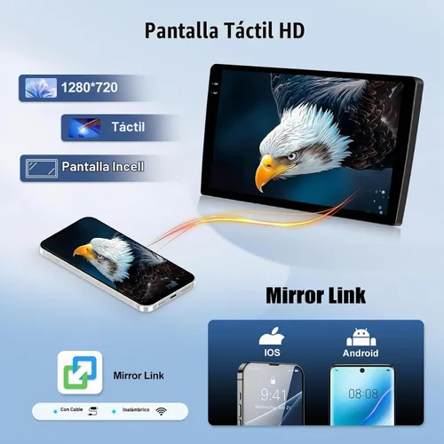 Vista 7 de 4G+128G Android Car Stereo Radio para Volkswagen Beetle 2004-2010 9 pulgadas incell pantalla táctil con WiFi Bluetooth inalámbrico Carplay Android