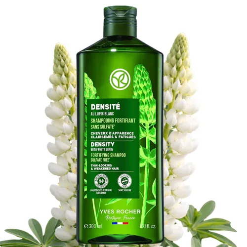 Vista 7 de Yves Rocher Acondicionador fortalecedor de densidad, acondicionador fortalecedor para el cabello fino, reduce la rotura y la caída del cabello