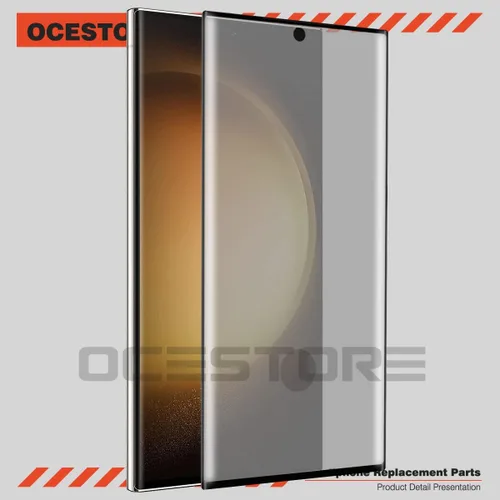 Vista 3 de OCESTORE Paquete de 2 protectores de pantalla de privacidad, antiespías, antiarañazos, ultrafino, transparente, 9H, de vidrio templado, repuesto