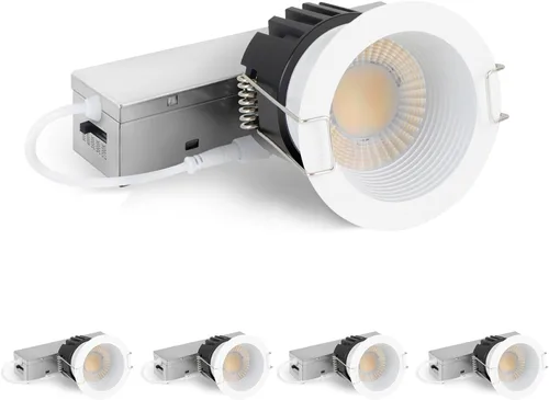 Vista 11 de Adetu lámpara de techo empotrable antirreflejos LED de 2 pulgadas, 5 CCT, con caja de conexiones, 2700K/3000K/4000K/5000K seleccionables, CRI90+, 8